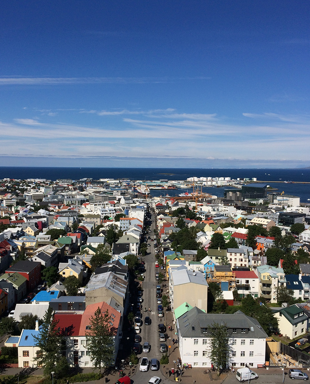 Blick auf Reykjavik